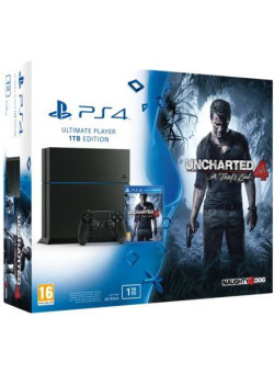 Игровая консоль Sony PlayStation 4 1Tb Black (CUH-1216B) + Uncharted 4: Путь Вора 